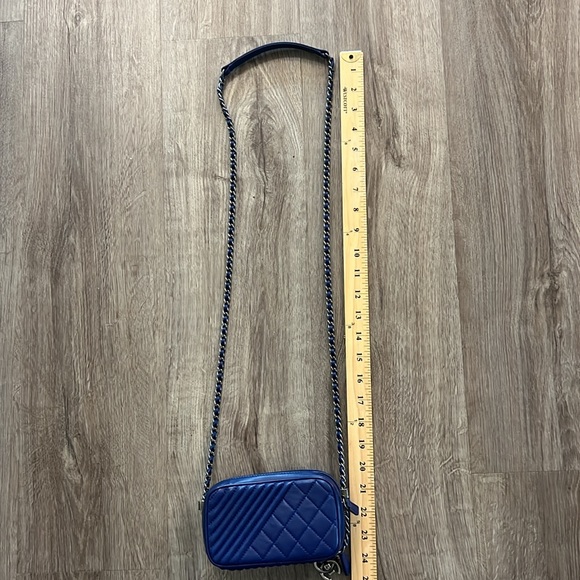 Authentic Chanel Coco Boy Camera Bag Mini Blue - Picture 9 of 10